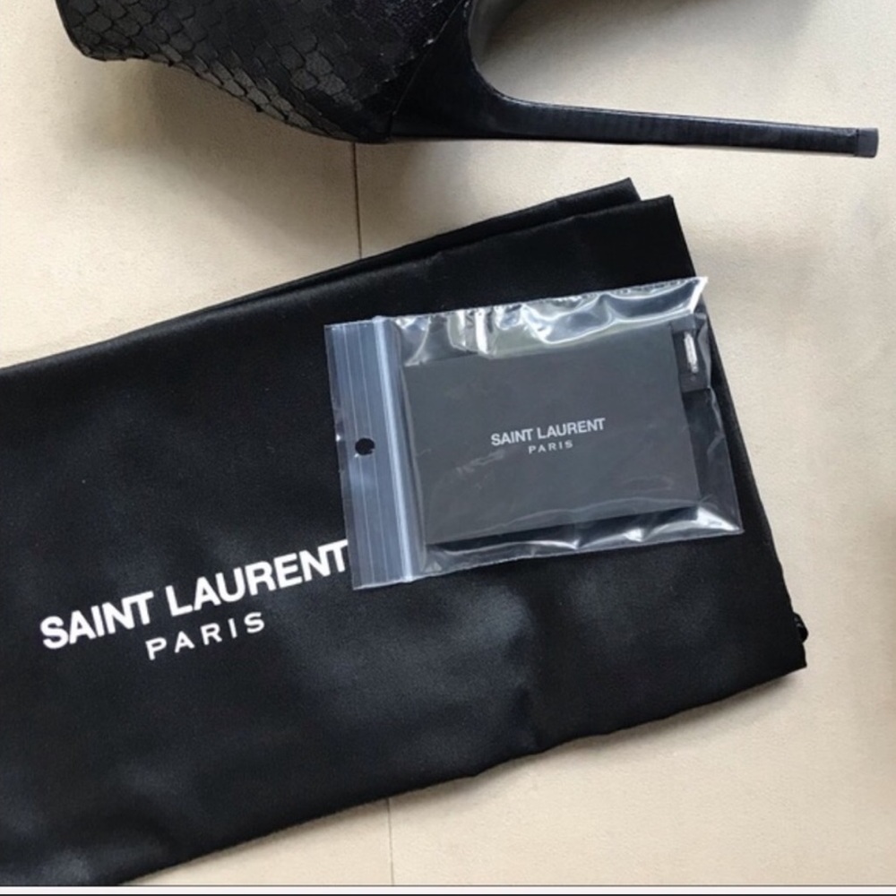 Host Pick! Saint Laurent Black Booties - Picture 10 of 12